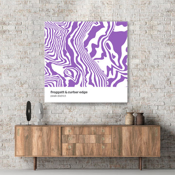 Froggatt Edge & Curbar Edge - Peak District - Contour Range Canvas