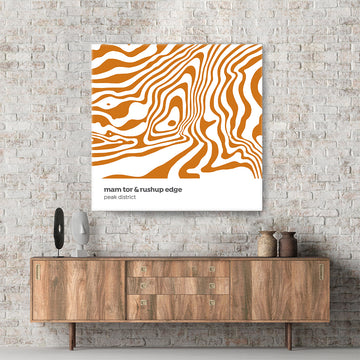 Mam Tor & Rushup Edge - Peak District - Contour Range Canvas