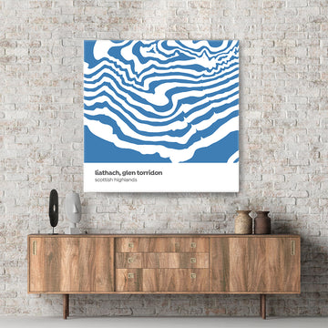 Liathach, Glen Torridon - Scottish Highlands - Contour Range Canvas