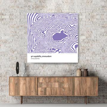 Snowdon Horseshoe - Snowdonia - Contour Range Canvas