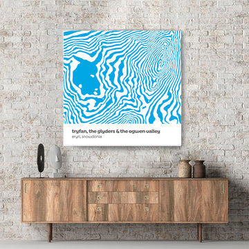 Tryfan & The Glyders - Snowdonia - Contour Range Canvas