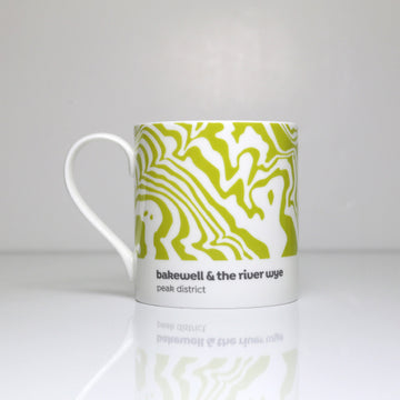 Peak District - Contour Mug - Bakewell and the River Wye