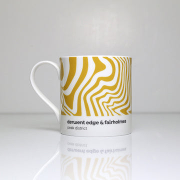 Peak District - Contour Mug - Derwent Edge & Fairholmes