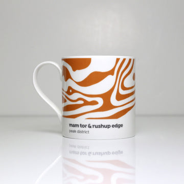 Peak District - Contour Mug - Mam Tor and Rushup Edge