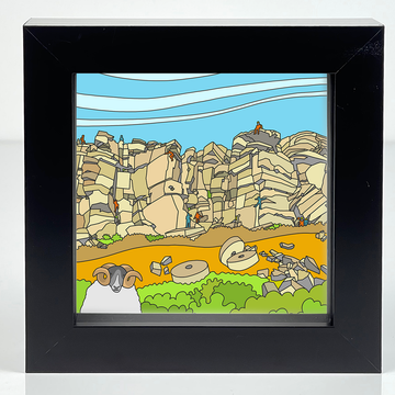 Stanage Trip Tick - Mini Print Set of 3