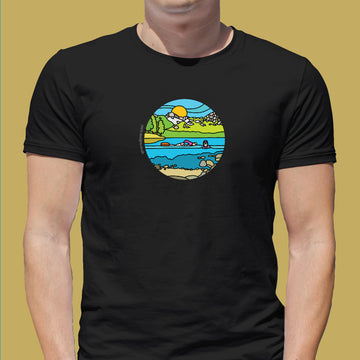 Wild Swimming - Lake District - Blea Tarn - Design T Shirt