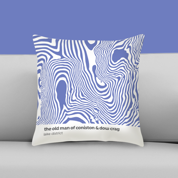 The Old Man of Coniston & Dow Crag - Lake District - Contour Range Cushion