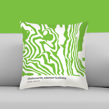 Chatsworth, Edensor & Pilsley - Peak District - Contour Range Cushion
