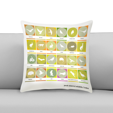 Wildlife Icons - Index - Cushion
