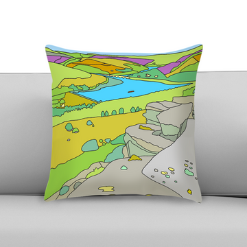 Ladybower from Bamford Edge - Peak District - Cushion