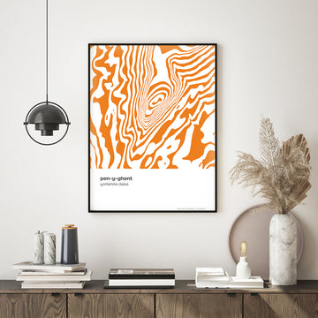 Pen-y-ghent Yorkshire Dales  Contour Print