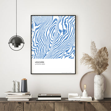 Whernside Yorkshire Dales  Contour Print