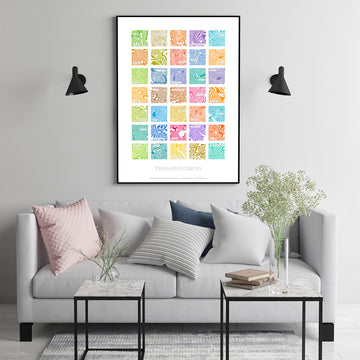 Park Designs - Treasured Places 35 Contour Print (on white)