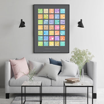 Park Designs - Treasured Places 35 Contour Print (on grey)