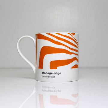 Peak District - Contour Mug - Stanage Edge