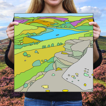 Ladybower from Bamford Edge - Peak District Print