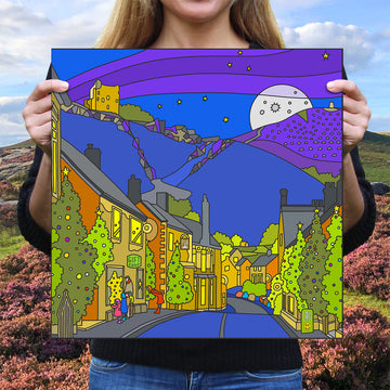 Castleton at Christmas - Peak District Print