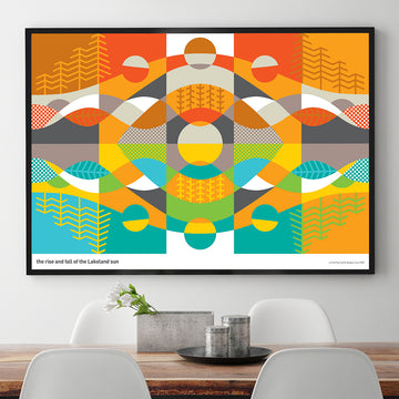 The rise and fall of the Lakeland sun - fine art print