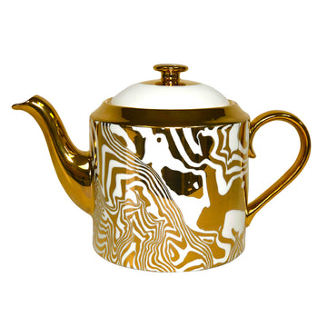 Peak District - Contour Gold Teapot - Stanage Edge